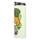 Clover Pup Liebe - St. Patrick's Day Dog Design Thermosbecher (Nach rechts gedreht)