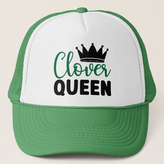 Clover Queen Charm Design-60278 Truckerkappe (Vorderseite)
