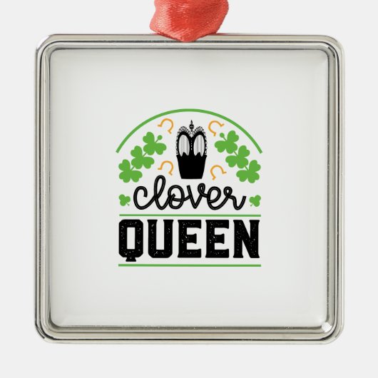 Clover Queen Ornament Aus Metall (Vorne)