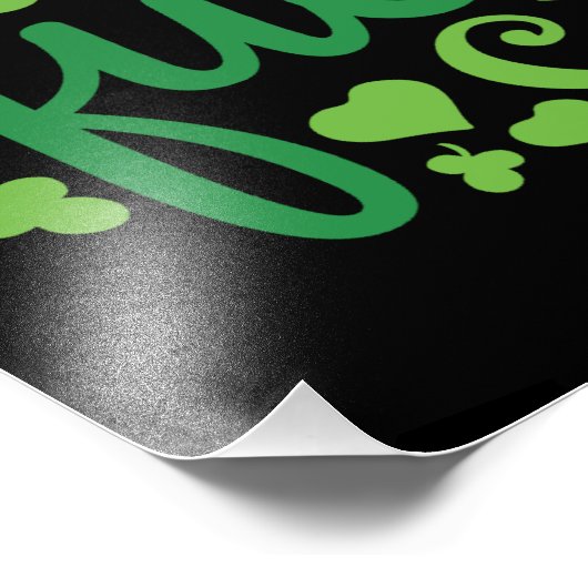 clover queen - St. Patrick's Day Fotodruck (Ecke)