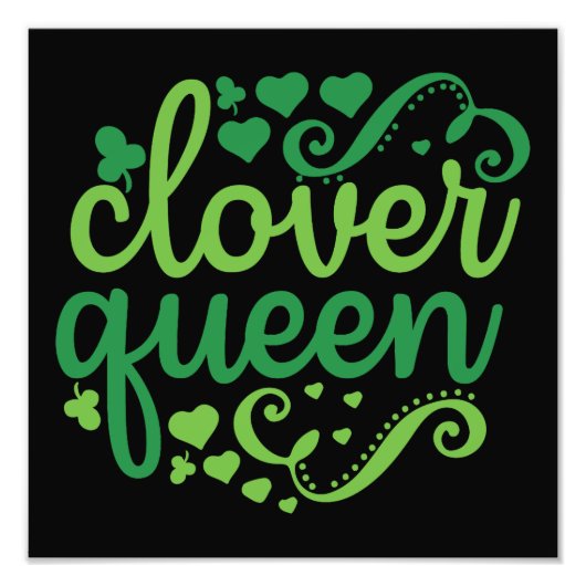 clover queen - St. Patrick's Day Fotodruck (Vorne)