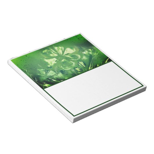 Clover selten sechs Leaf Notizblock (angewinkelt)