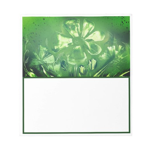 Clover selten sechs Leaf Notizblock (Vorderseite)