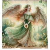 Clover Serenity Angel Duschvorhang (Vorderseite)