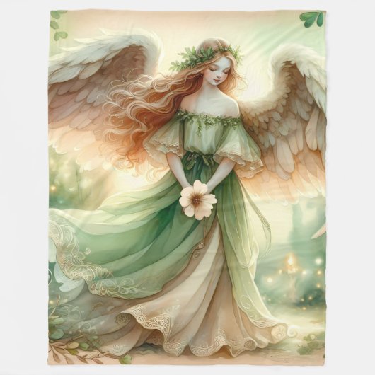 Clover Serenity Angel Fleecedecke (Vorderseite)