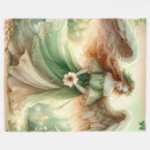 Clover Serenity Angel Fleecedecke (Vorderseite (Horizontal))