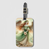 Clover Serenity Angel Gepäckanhänger (Vorderseite Vertikal)