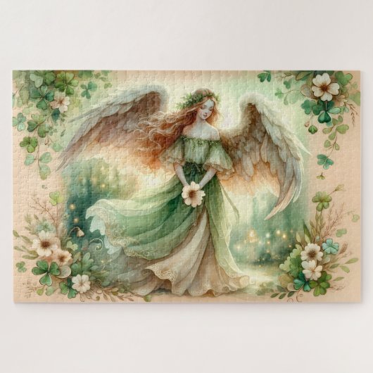 Clover Serenity Angel Puzzle (Horizontal)