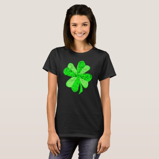 Clover Shamrock Funny St Saint Patrick's Day T-Shirt (Vorne ganz)