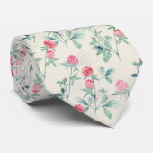 Clover, shamrock on beige. krawatte (Gerollt)