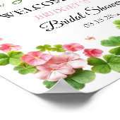 Clover St. Patrick's Day Brautparty WELCOME Poster (Ecke)