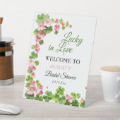 Clover St. Patrick's Day Brautparty WELCOME Sockelschild (In SItu)