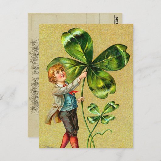 Clover St. Patrick's Day Postkarten (Vorne/Hinten)