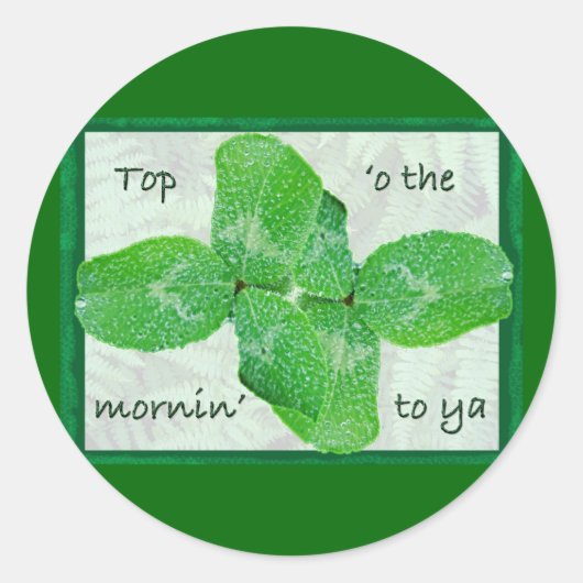 Clover St Patty's Day Aufkleber (Vorderseite)