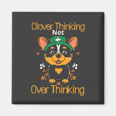 Clover Thinking Dog Magnet (Vorne)