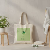 Clover Tote Bag – Green Floral Design Tragetasche