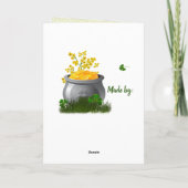 Clover Trail Whimsical Folk PERSONALISIERT Karte (Rückseite)