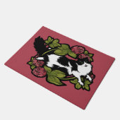 Clover Tuxedo Katzen Fußmatte (Schrägansicht)