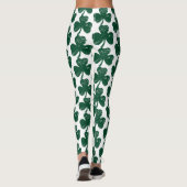Clover Vibes Stilvolle Grunge St. Patrick's Day Leggings (Rückseite)