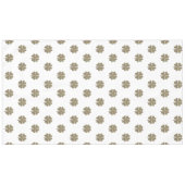Clover Viel Glück Symbol Gold Look Elegantes Muste Tischdecke (Vorderseite (Horizontal))