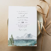 Clover - Watercolor Bohemian Mountain Lake Einladung