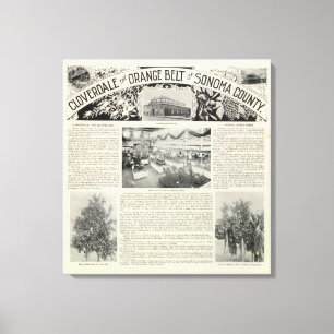 Cloverdale, Kalifornien Leinwanddruck