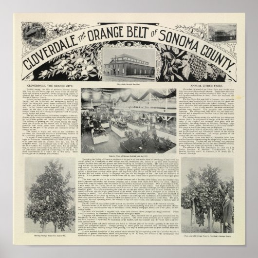 Cloverdale, Kalifornien Poster (Vorne)