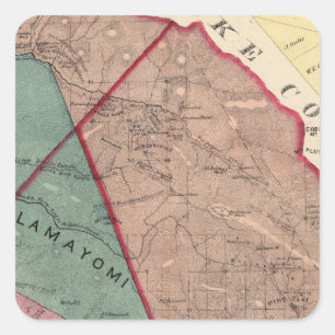 Cloverdale, Washington, Mendocino Quadratischer Aufkleber