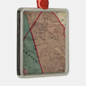 Cloverdale, Washington, Mendocino Silbernes Ornament (Rechts)