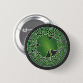 Cloverleaf - St Patrick Tagesknopf Button (Vorne & Hinten)
