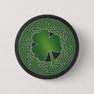 Cloverleaf - St Patrick Tagesknopf Button
