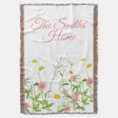 Clovers & Daisies Decke (Vorderseite Vertikal)