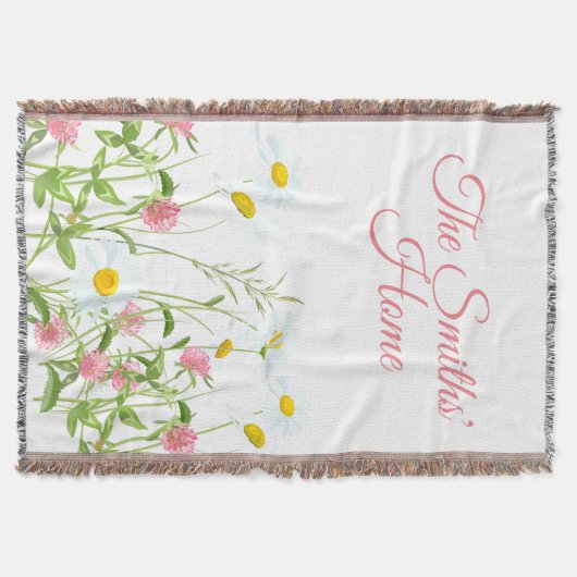 Clovers & Daisies Decke (Vorderseite)