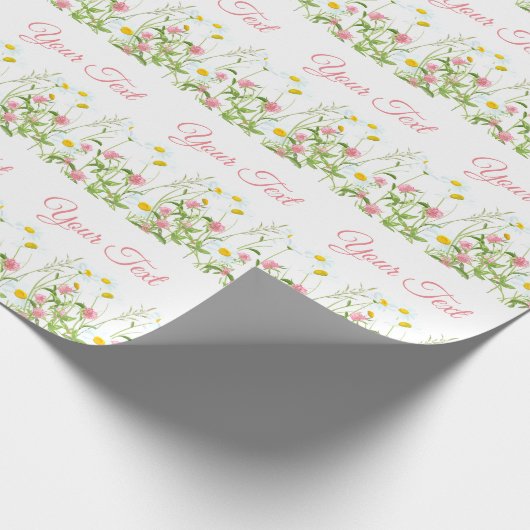 Clovers & Daisies Geschenkpapier (Ecke)