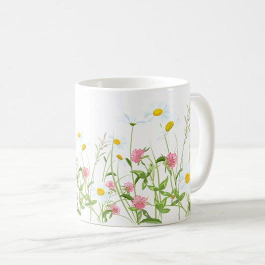 Clovers & Daisies Kaffeetasse (VorderseiteRechts)