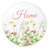 Clovers & Daisies Keramikknauf (Vorderseite)