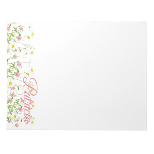 Clovers & Daisies Notizblock (Vorderseite)