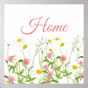 Clovers & Daisies Poster