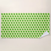 Clovers Dew Drops Beach Towel - Custom Colors Strandtuch (Vorderseite)