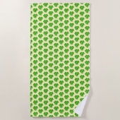 Clovers Dew Drops Beach Towel - Custom Colors Strandtuch (Vorderseite)