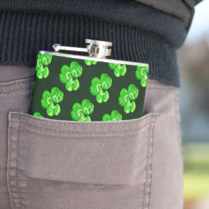 Clovers Flask Green Flachmann