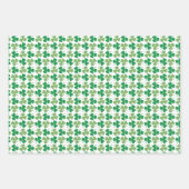 Clovers, Kleeblatt, Hats Irish Vibe Geschenkpapier Set (Vorderseite 3)