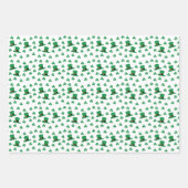 Clovers, Kleeblatt, Hats Irish Vibe Geschenkpapier Set (Vorderseite)