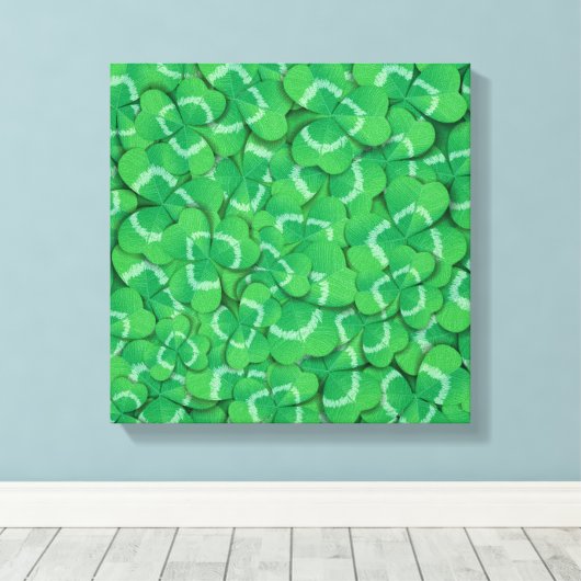 Clovers Leinwanddruck (Insitu (Holzboden))
