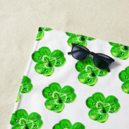 Clovers Strandtuch mit Taubentropfen Natur