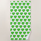 Clovers Strandtuch mit Taubentropfen Natur (Vorderseite)