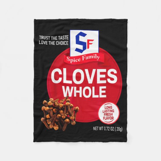 Cloves Whole Halloween Sce Costume Group Matching Fleecedecke (Vorderseite)