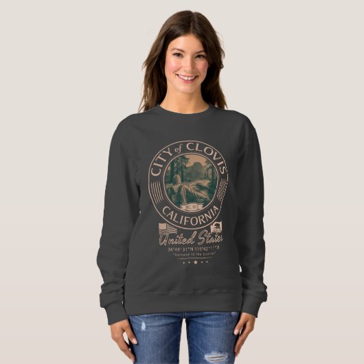 CLOVIS FRESNO KALIFORNIA - CLOVIS CA SWEATSHIRT (Vorne ganz)