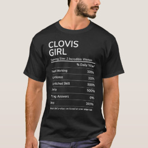 Clovis Girl Funny California Heimat T-Shirt