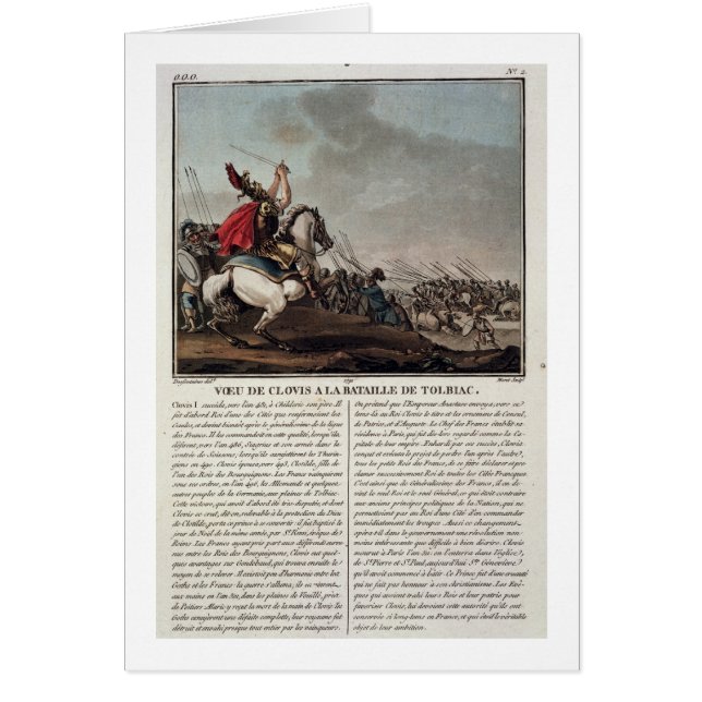 Clovis I (c.466-511) am Kampf von Tolbiac, 496 (Vorne)